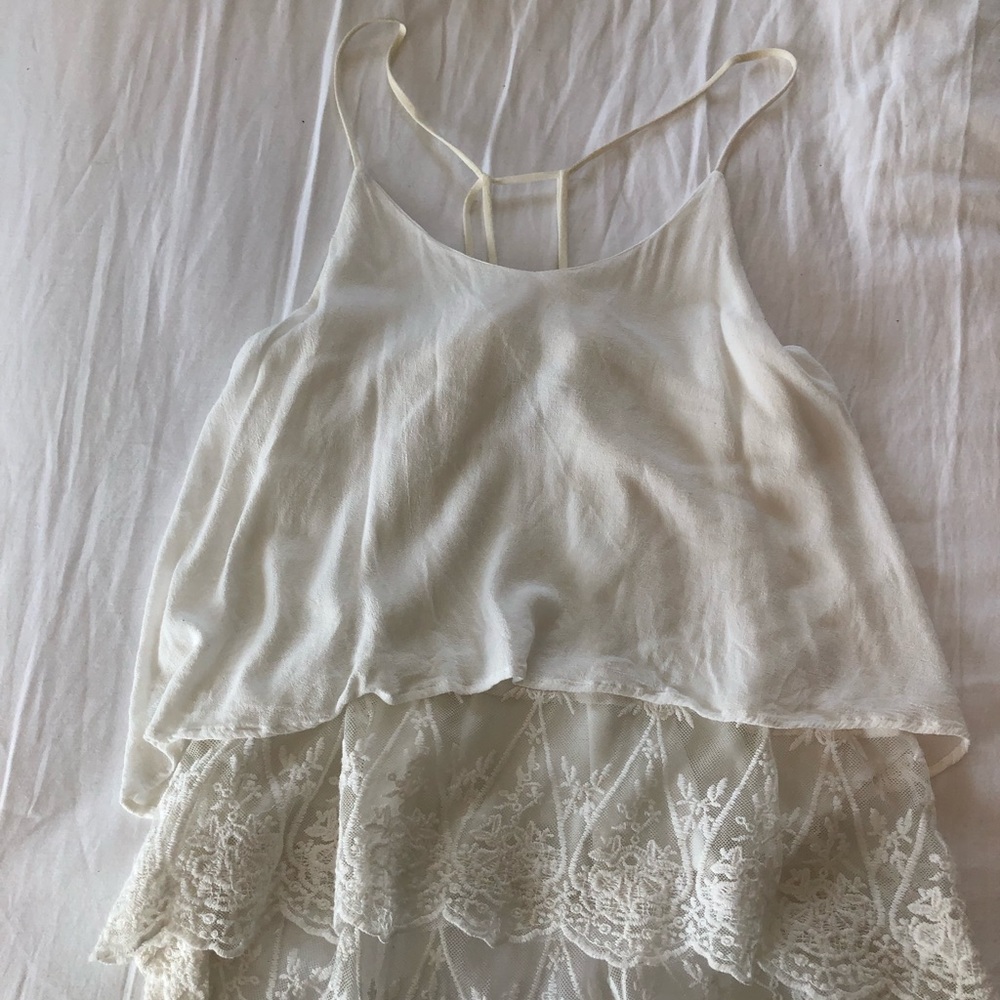 Womens white tank top